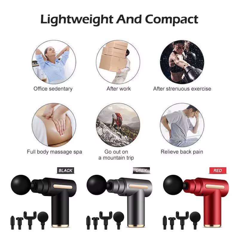 🔫💆‍♂️💆‍♀️PISTOLET DE MASSAGE RECHARGEABLE