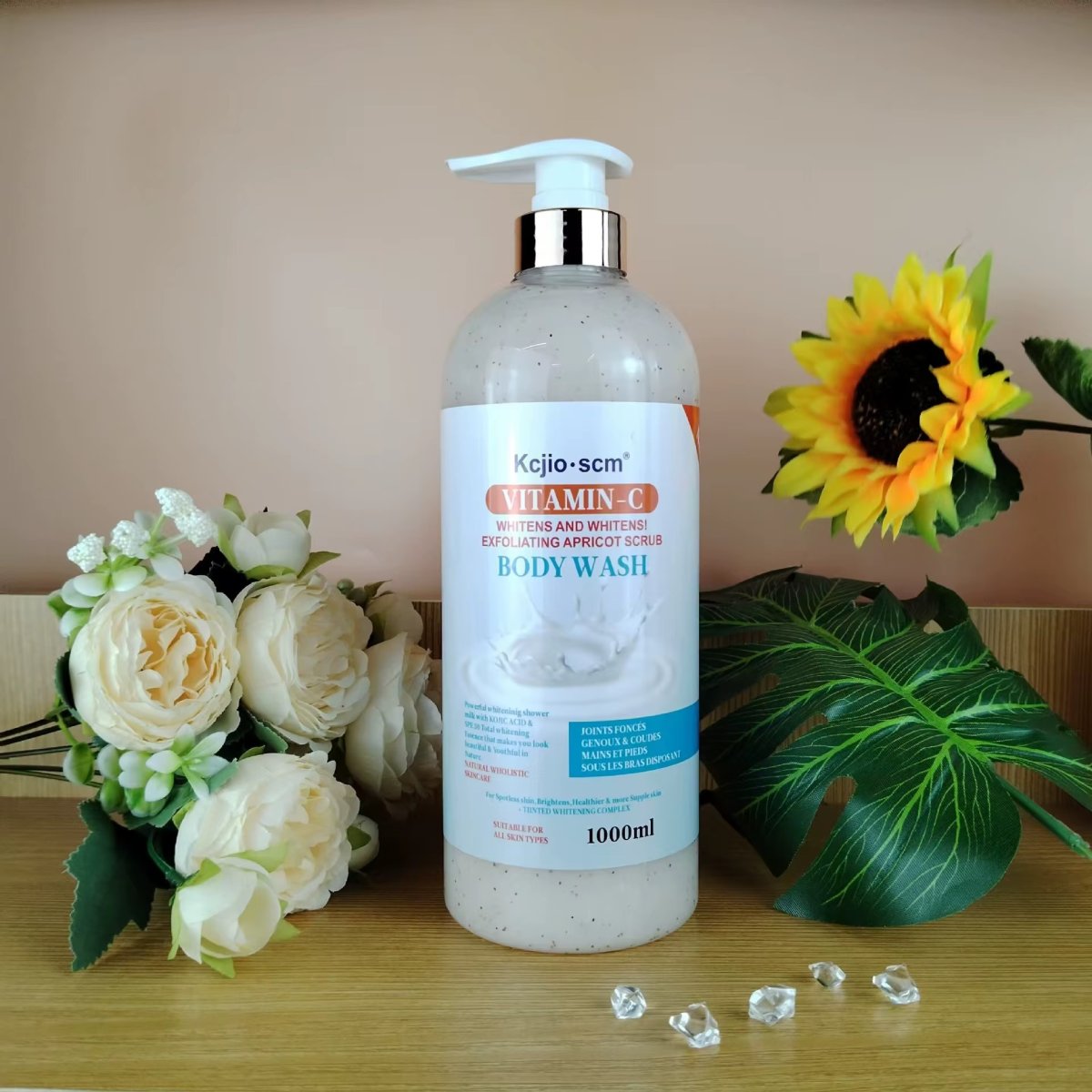 Gel de douche blanchissant et éclaircissant