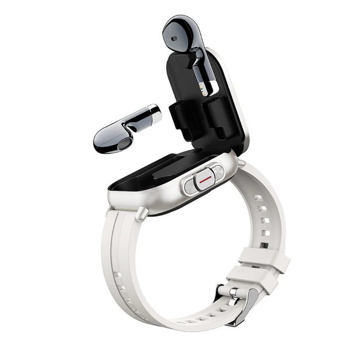 Montre Intelligente 2025 avec Appel Bluetooth et Écouteurs TWS 2-en-1