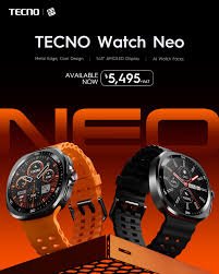 Montre connectée TECNO Watch Neo – 1,43'' AMOLED – Appels Bluetooth V. 5.4 – IP68 – 100 modes sport & Suivi Santé Complet – Autonomie 10 jours – Bracelet de rechange inclus – Garantie 3 mois