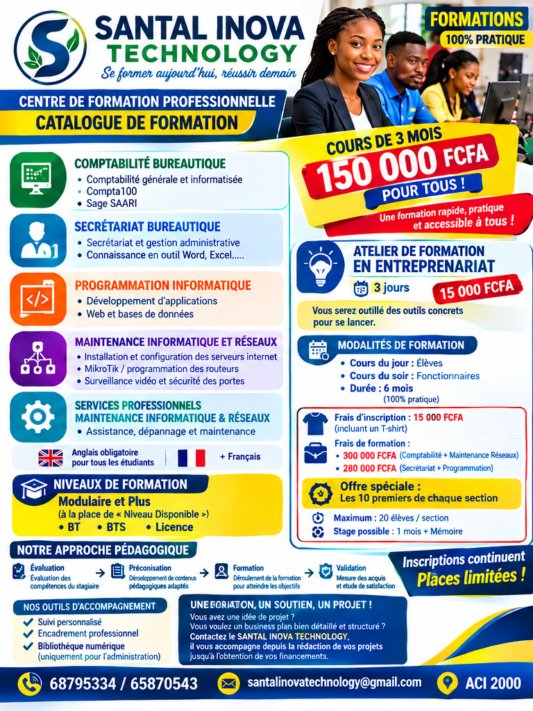 Formation professionnelle en informatique