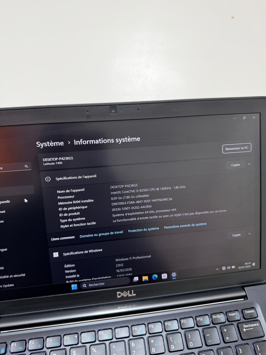 Dell latitude 7490 8th gen