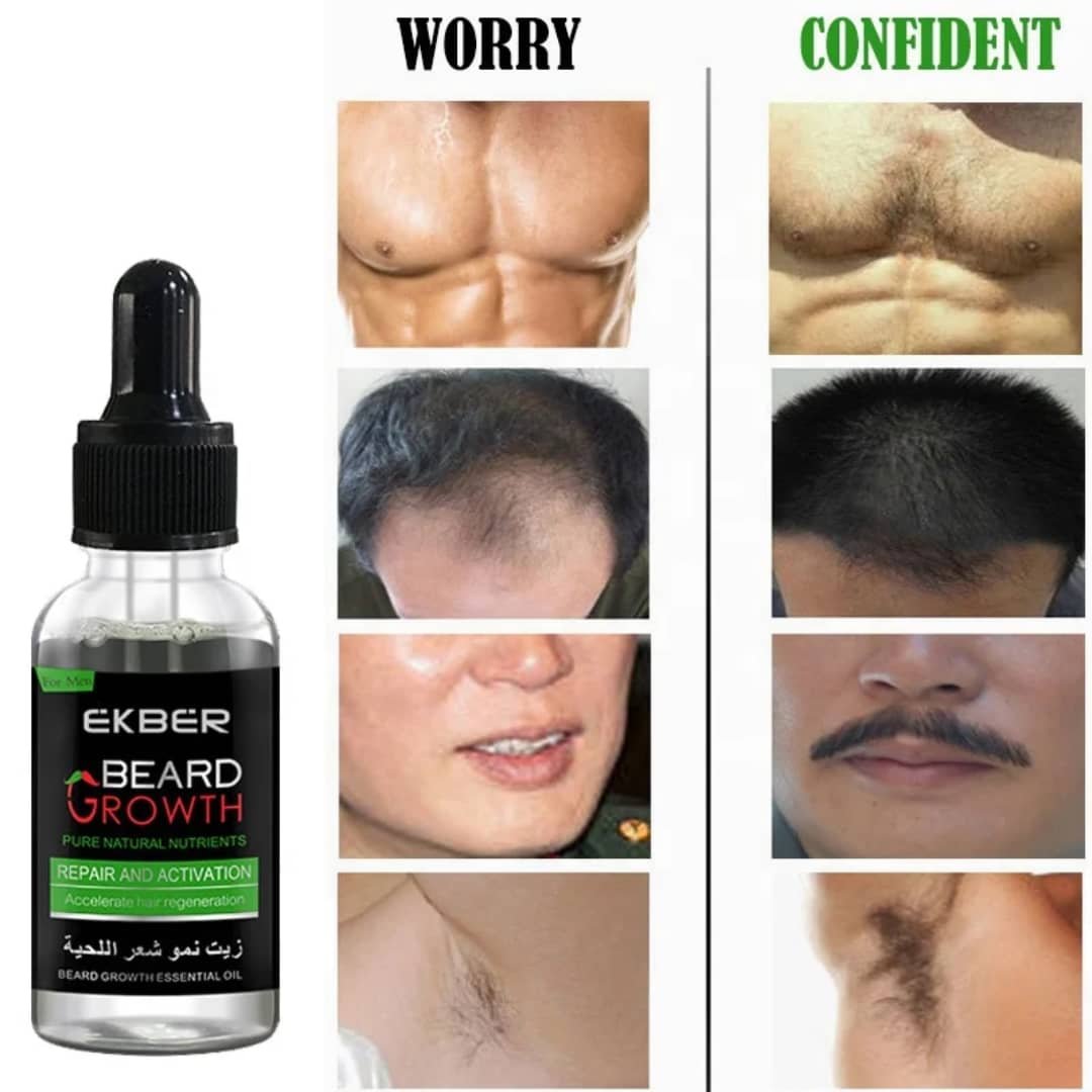 Huile pousse barbe