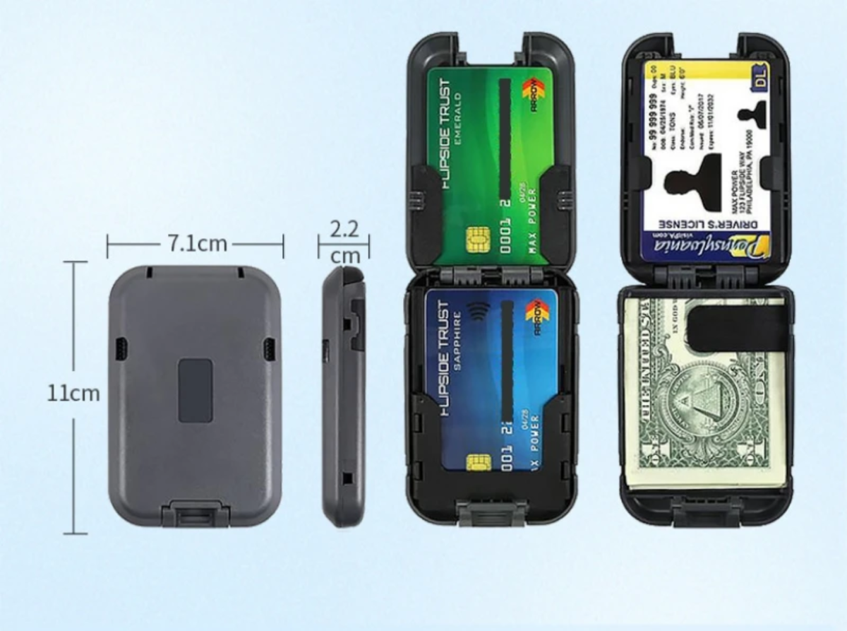 Portefeuille compact sécurisé anti RFID