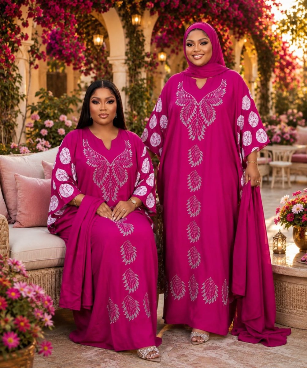 Jolie robe hidjabs avec foulard