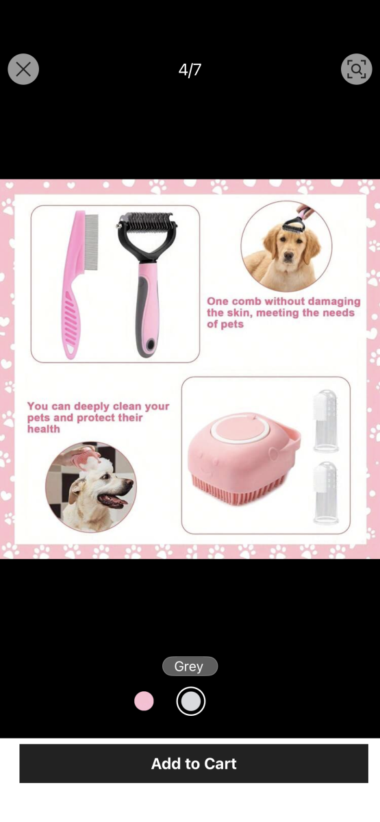 Ensemble de toilettage animaux