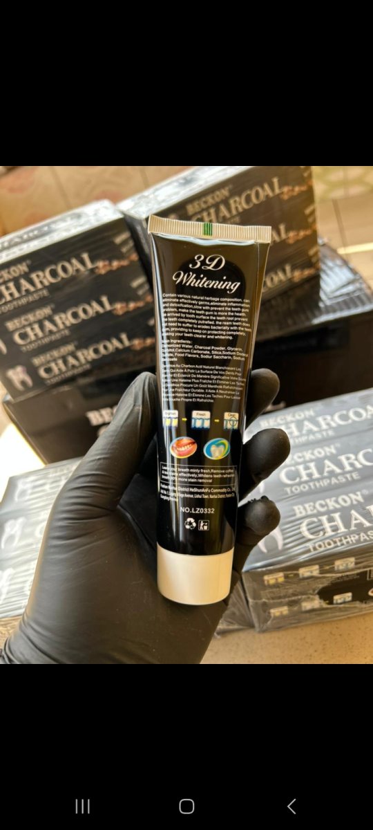 🦷 DENTIFRICE CHARBON ACTIF – BLANCHEUR INTENSE