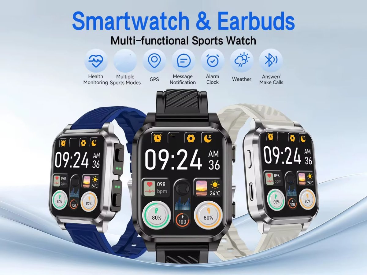 Montre connecté avec airpod integré