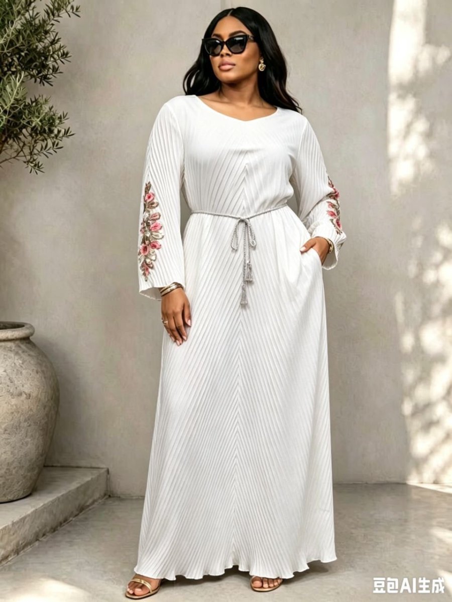 Robe plissée