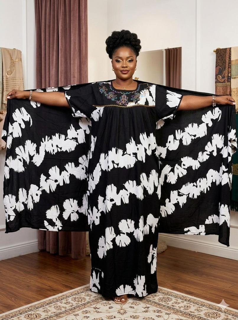 Robes coton avec foulard