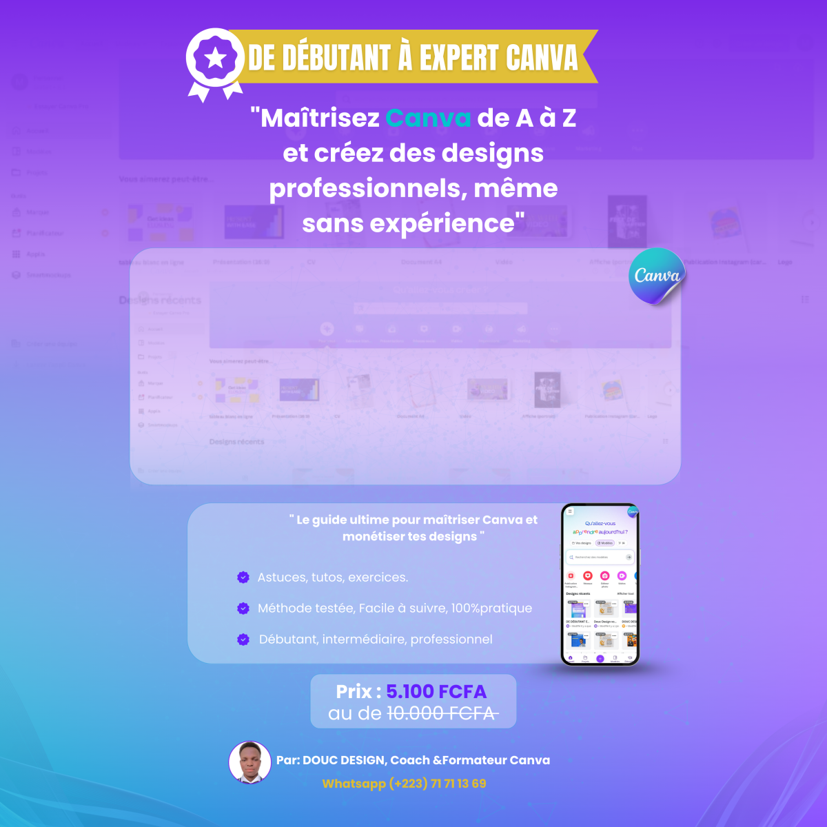 Formation complète en graphisme sur Canva