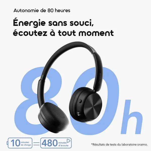 oraimo BoomPop Air Casque sans fil supra-auriculaire léger