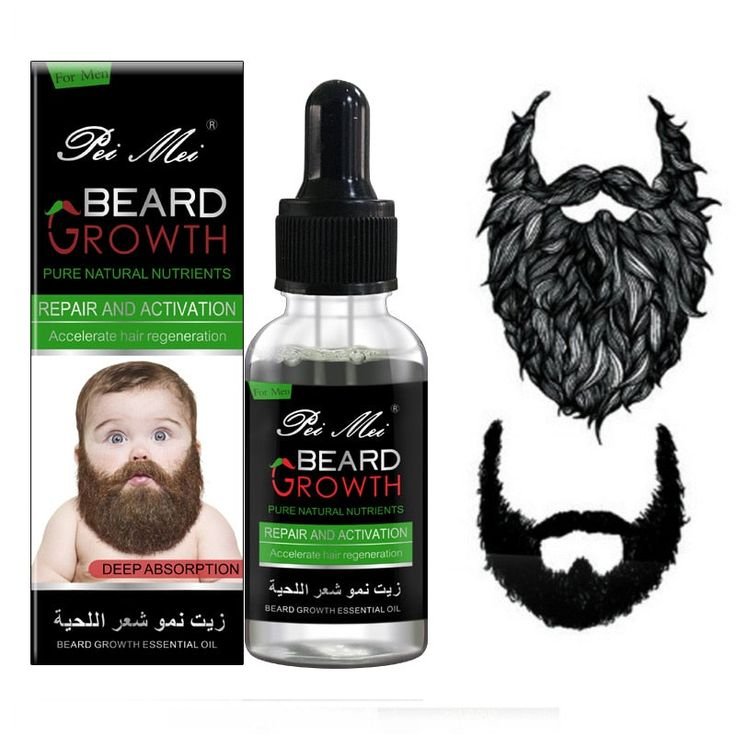 Huile pousse barbe