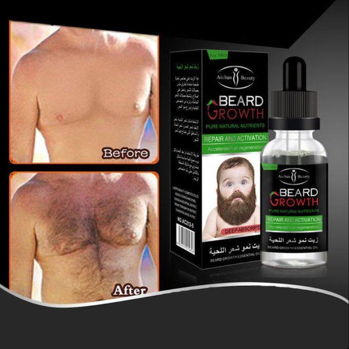 Huile pousse barbe