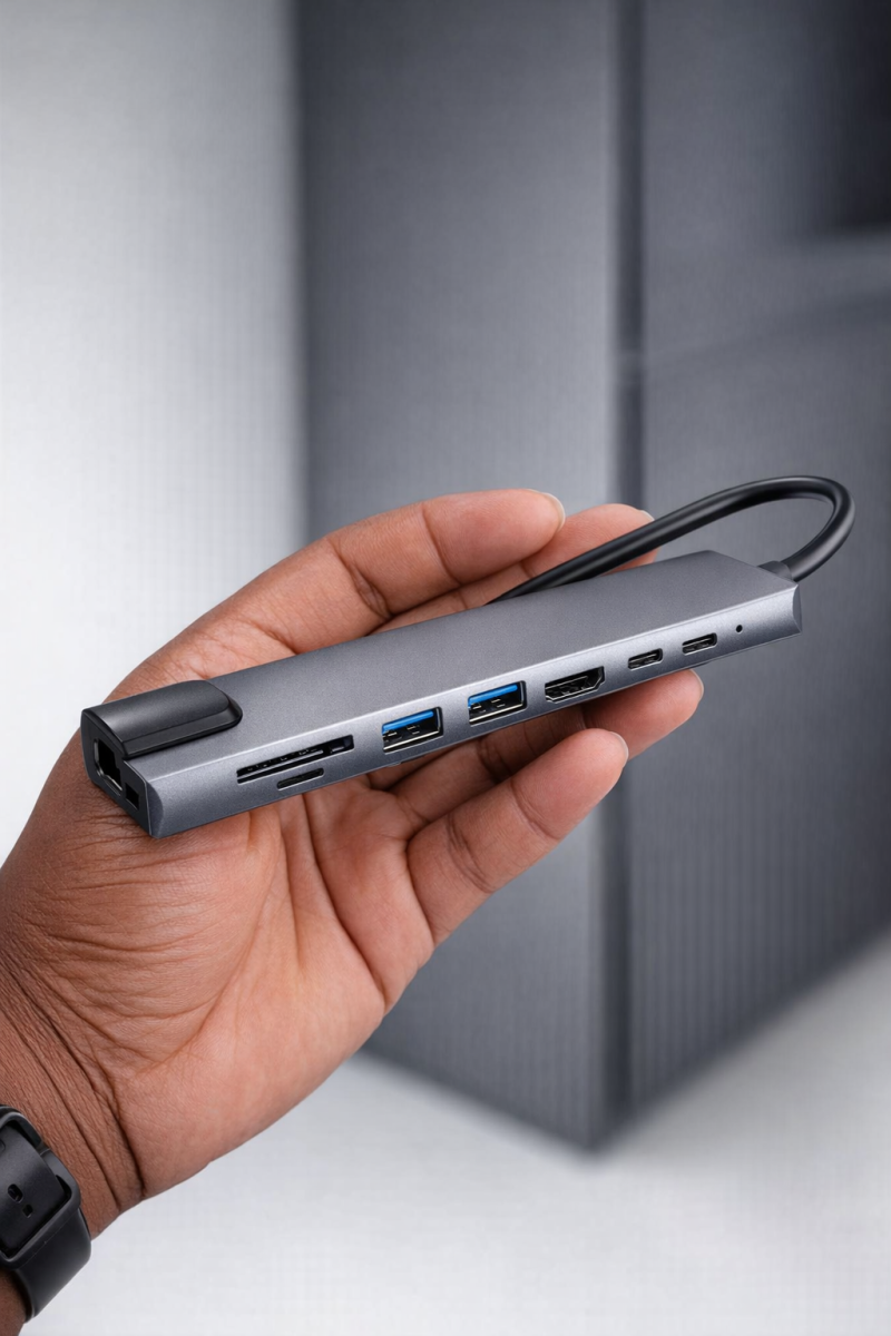 Hub USB-C Multifonction 8 en 1 Premium