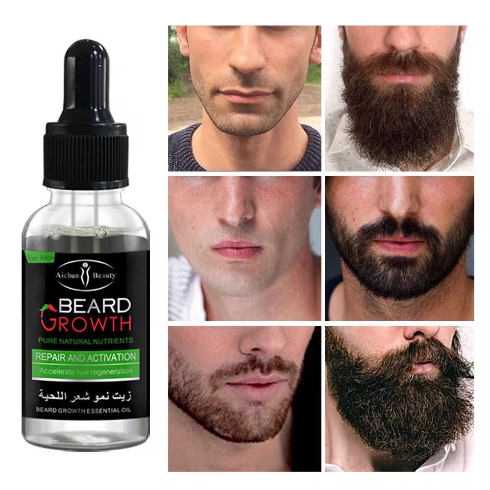 Huile pousse barbe