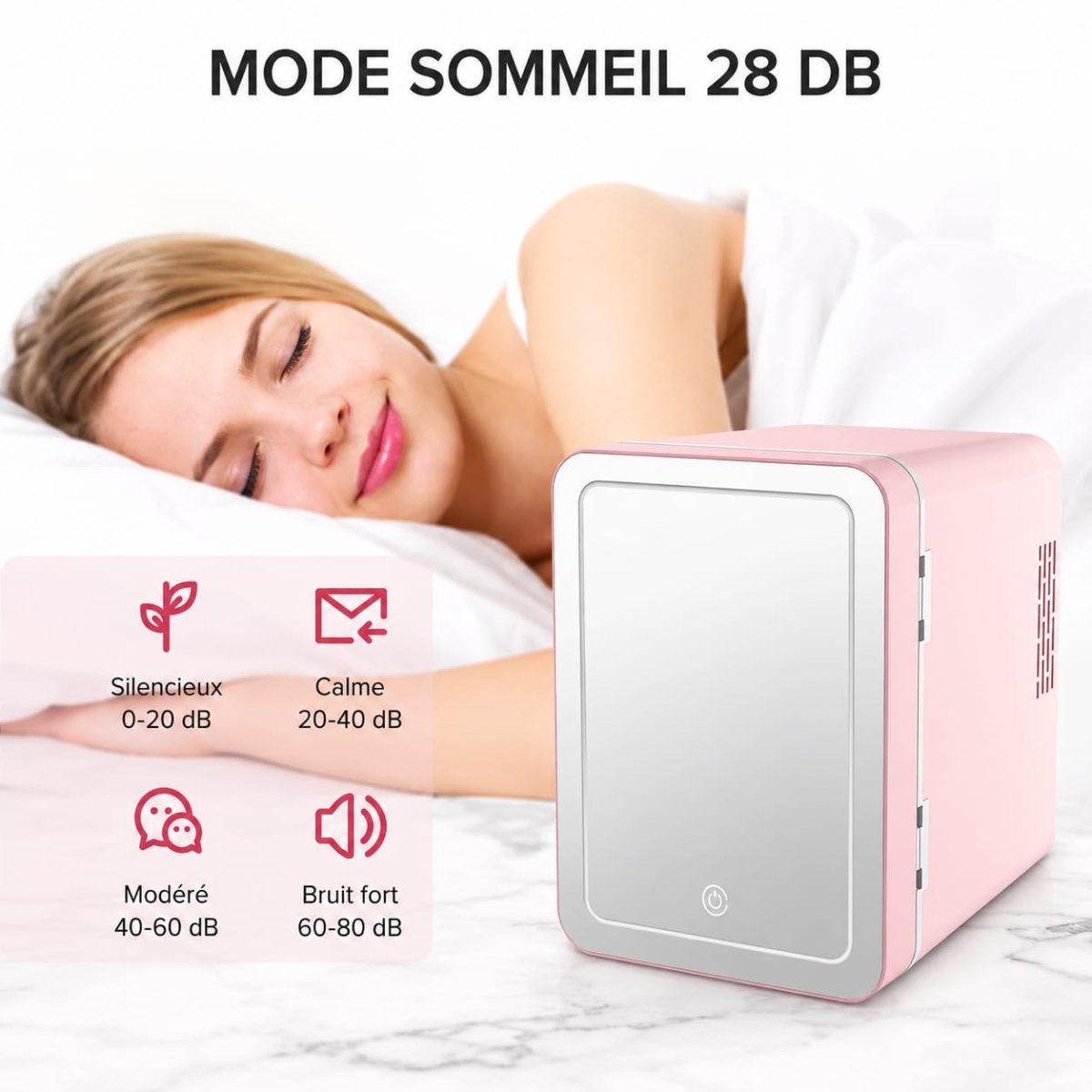 MINI RÉFRIGÉRATEUR SILVER LOVE – 5L