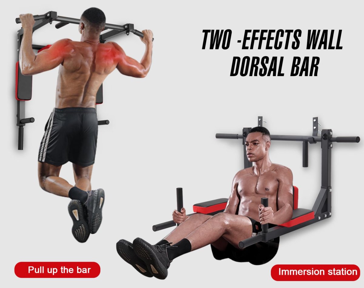 BARRE MURALE 2 EN 1 – MUSCULATION À DOMICILE