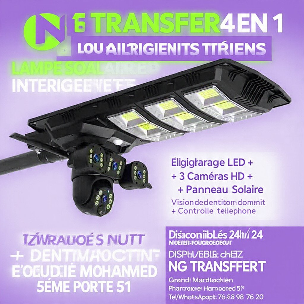 Caméra lampadaire