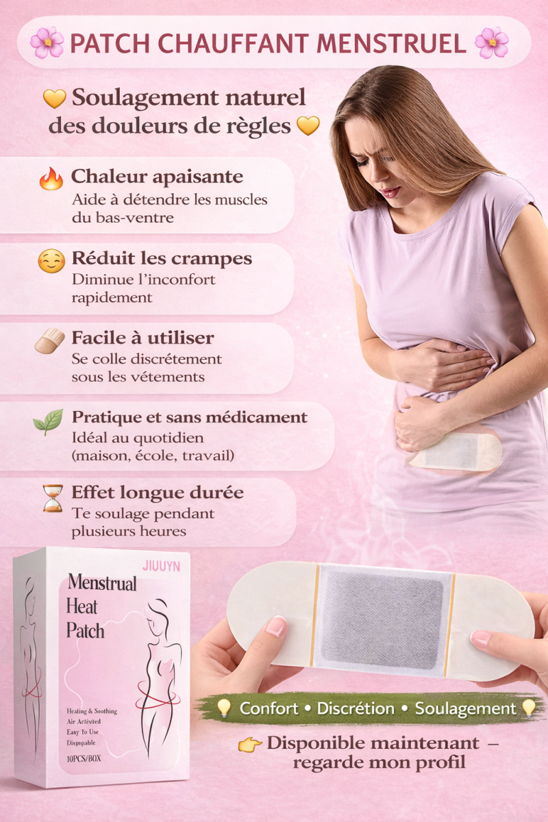 Patch chauffant menstruel