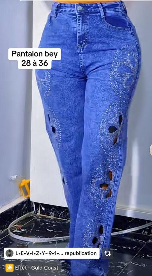 Pantalon jean Boy pour femme