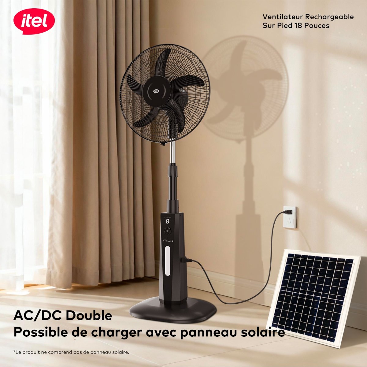 Ventilateur rechargeable