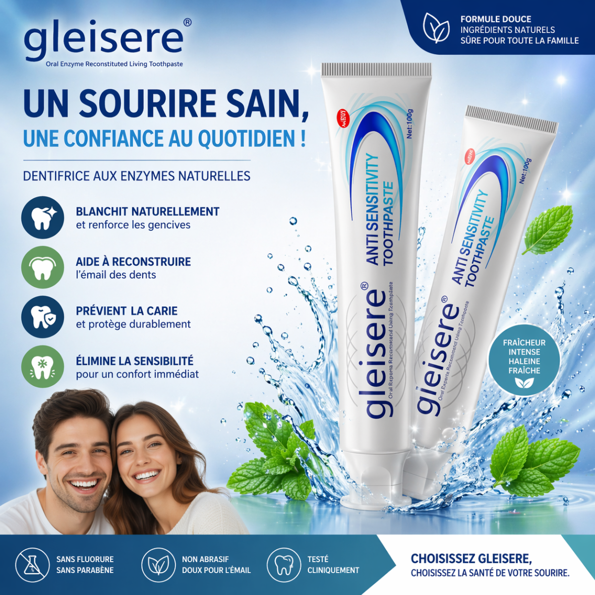 Pattes dentifrice