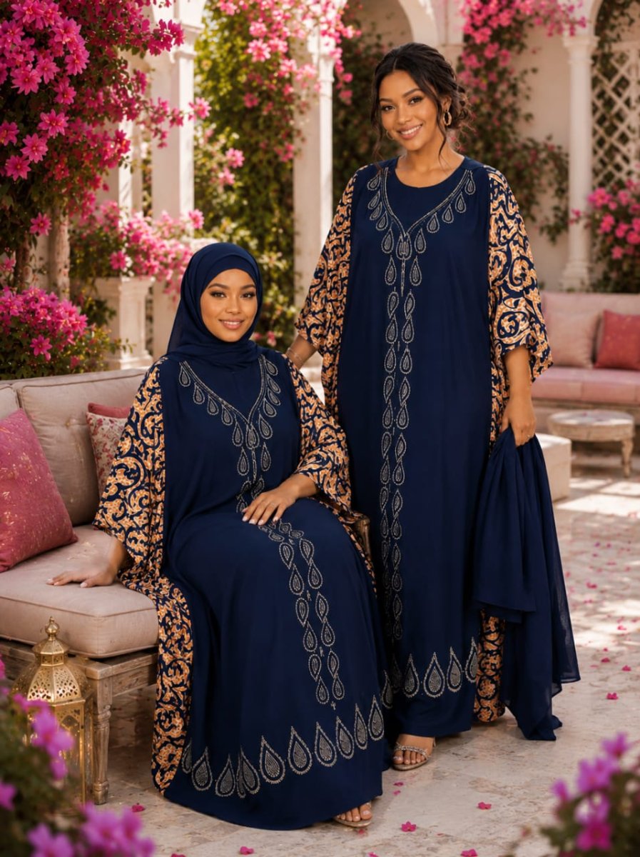 Jolie robe hidjabs avec foulard