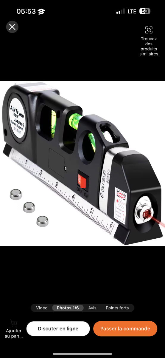 Niveau laser