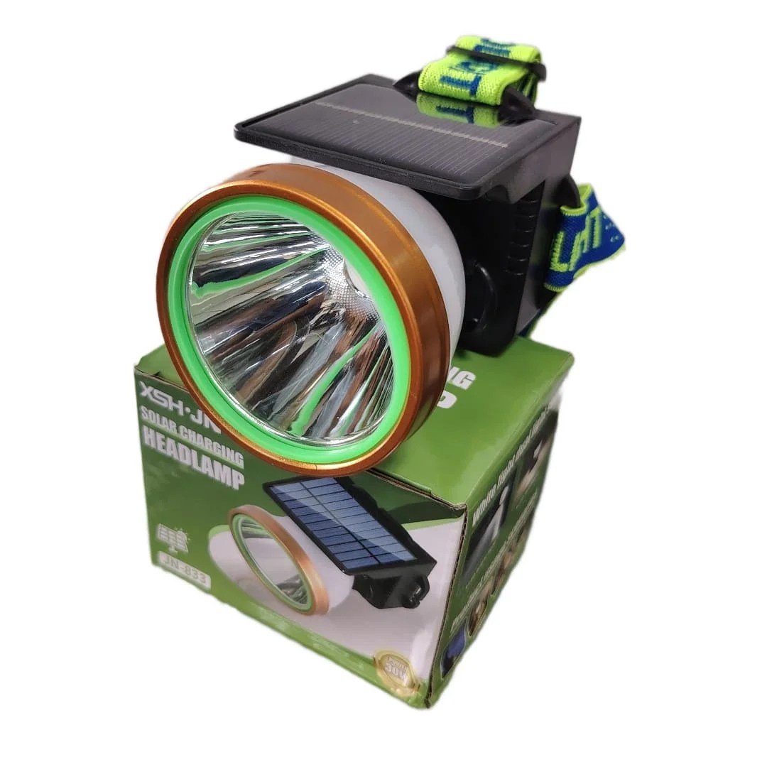 ‎🔦☀️ Lampe Frontale Rechargeable Solaire XSH.JN JN-833 – Éclairez vos nuits en toute liberté !