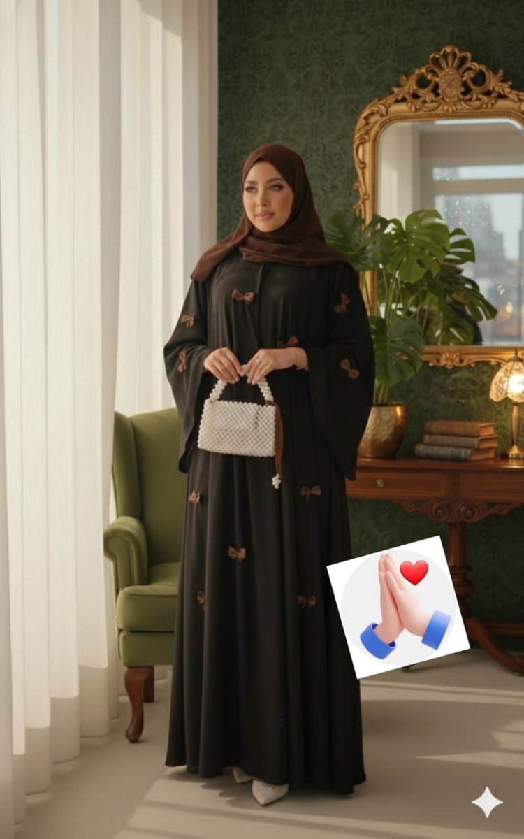 Robe hidjab avec foulard
